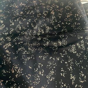 Leggings. Black with gold flecks, only worn 1 time.